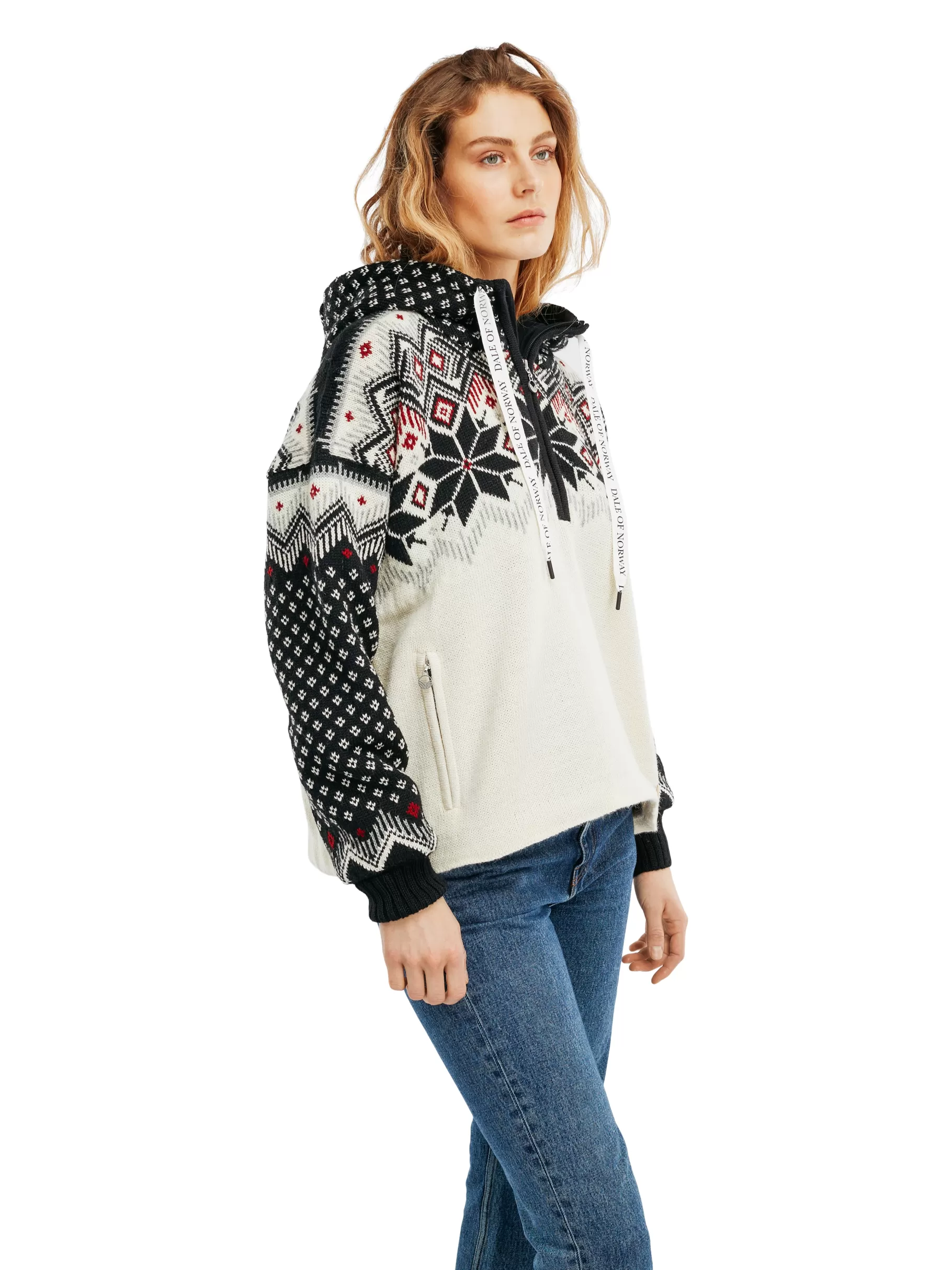 Dame Dale of Norway Vilja Weatherproof Hettegenser - Norsk Ull